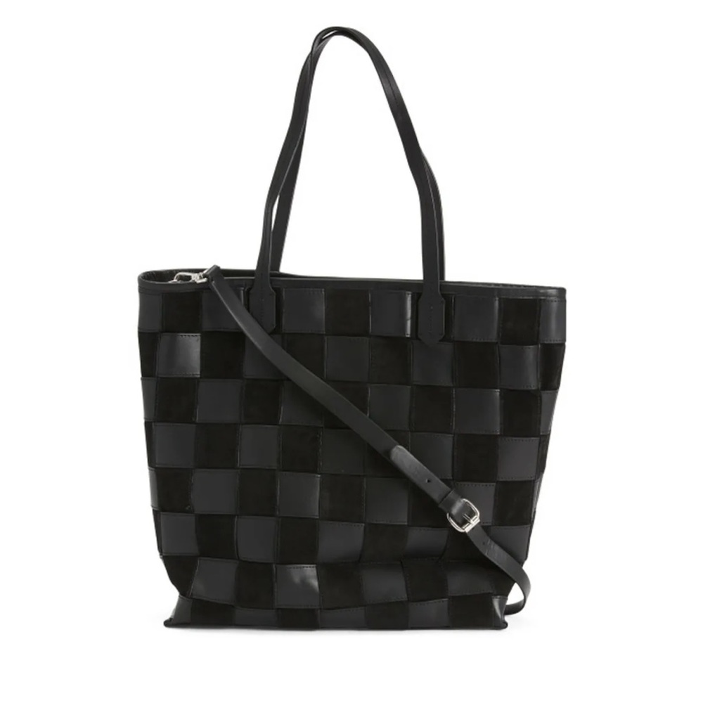 Zara Woven leather extra large tote!
